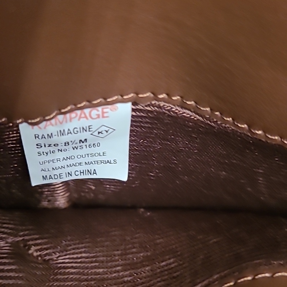 💥3for$12💥 Rampage Imagine black & brown riding boots, size 8.5 - Picture 9 of 12
